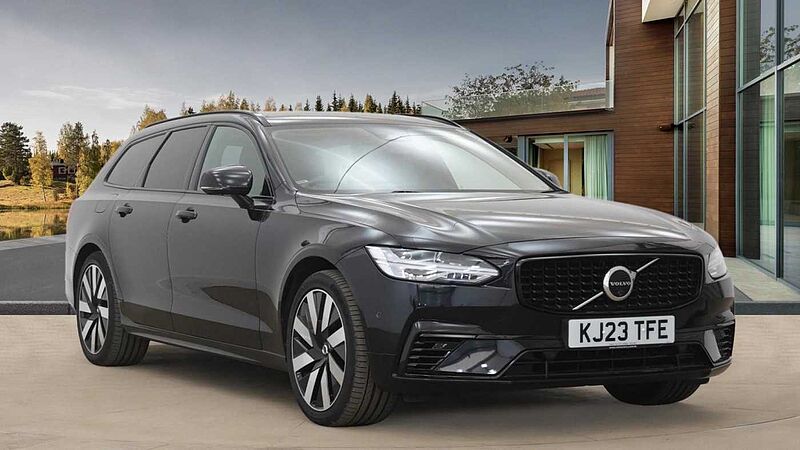 Volvo V90 Recharge Plus, T6 AWD plug-in hybrid, Electric/Petrol, Dark