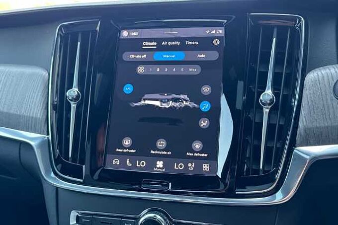 Volvo S90 Recharge Ultimate, T8 AWD Plug-in hybrid, Electric/Petrol, Dark
