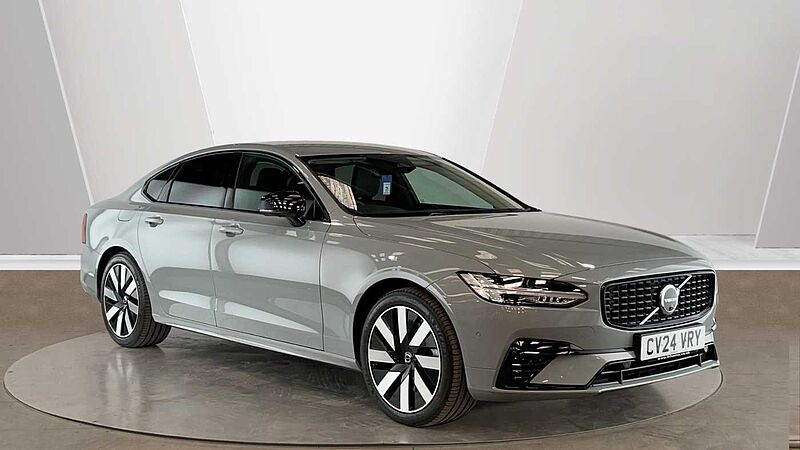 Volvo S90 Recharge Plus, T8 AWD Plug-in hybrid, Electric/Petrol, Dark