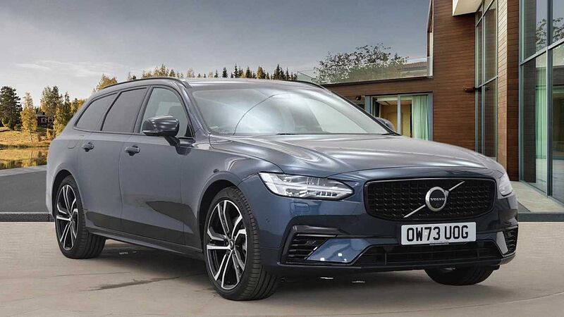 Volvo V90 Recharge Ultimate, T8 AWD Plug-in hybrid, Petrol, Dark